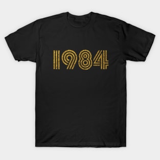 1984 Birth Year Glitter Effect T-Shirt